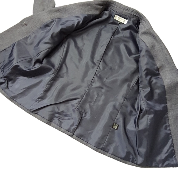 Tahari Arthur S. Levine Blue Blazer Business Career Jacket Crosshatch Size 18 - Picture 12 of 12